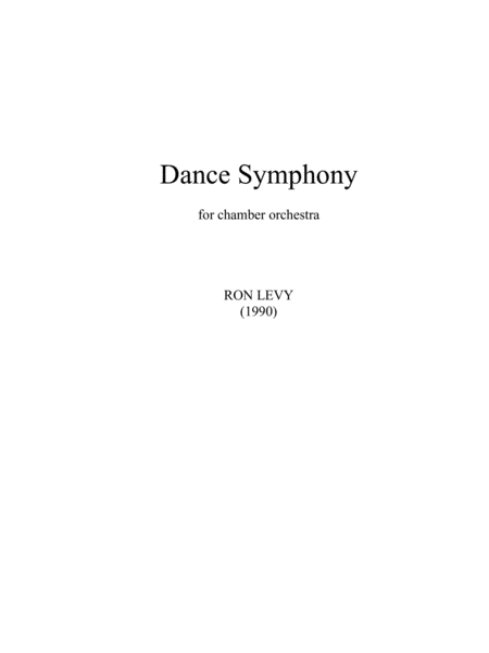 DANCE SYMPHONY - Score Only
