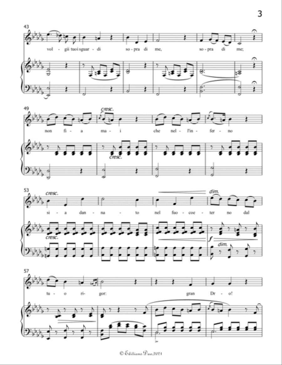 Preghiera;Pieta,signore,by Stradella,in b flat minor Voice scores gallery preview page 5