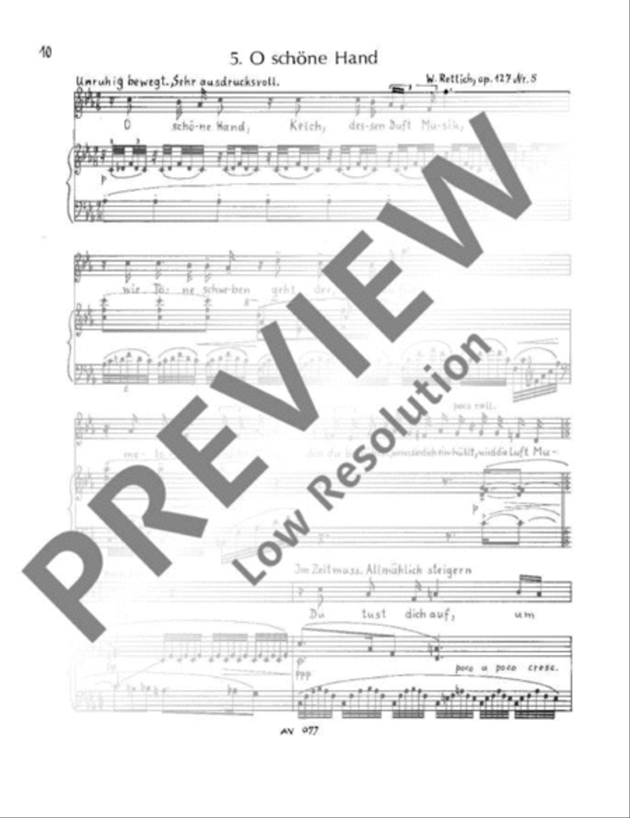 Letzter Ricarda Huch-Zyklus Soprano Voice scores gallery preview page 13