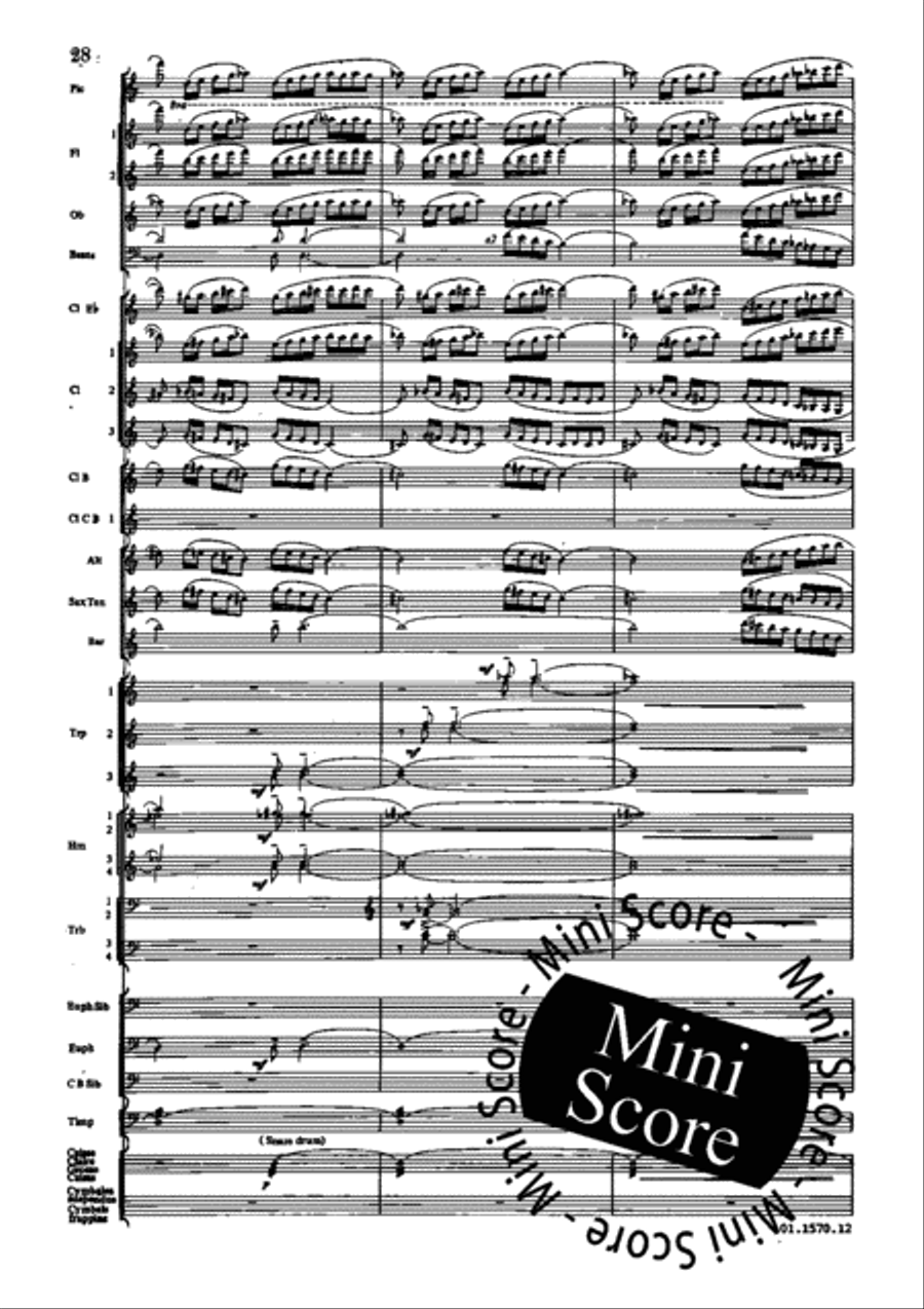 Poeme du Feu Concert Band scores gallery preview page 34