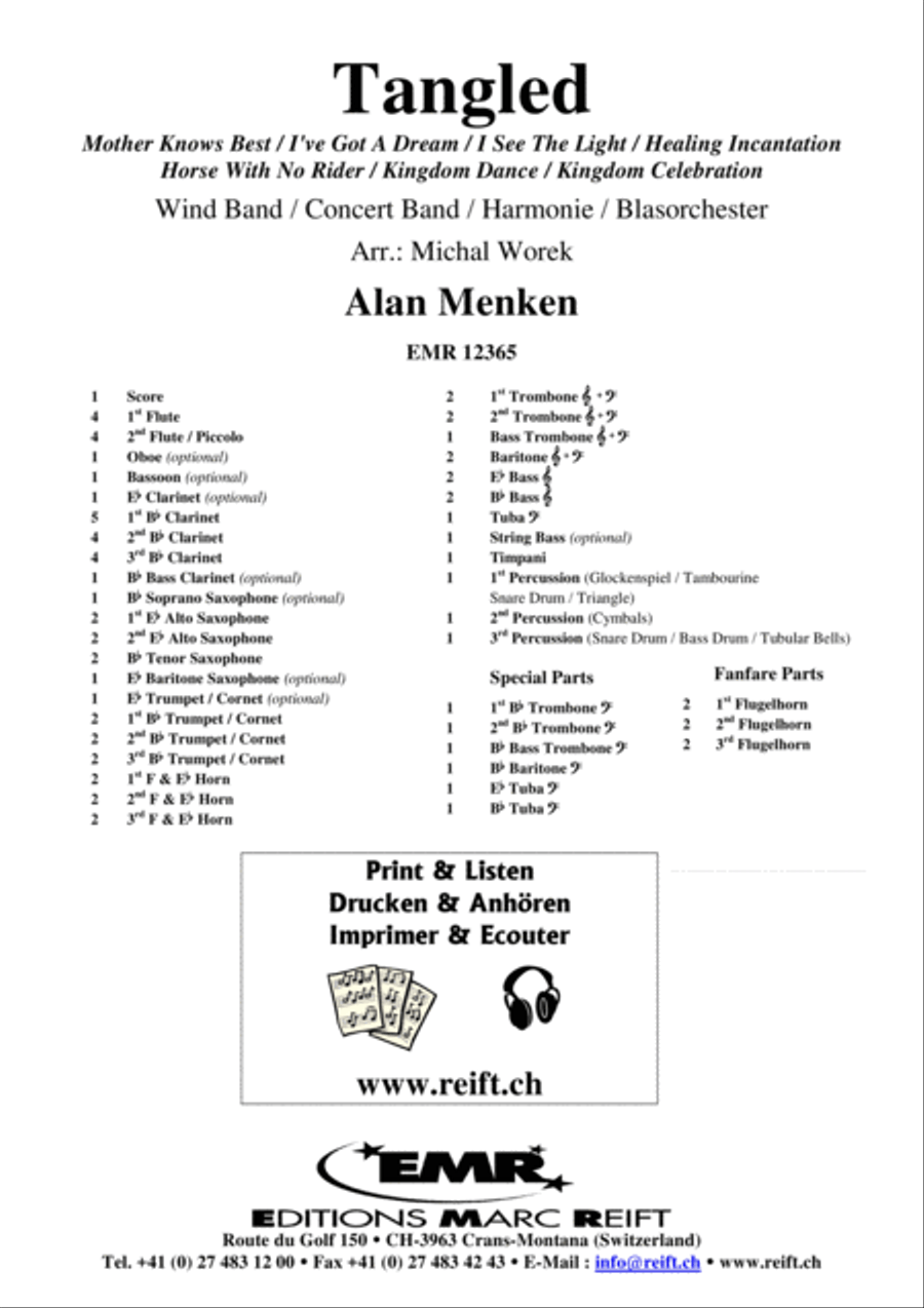 Tangled Concert Band scores gallery preview page 2