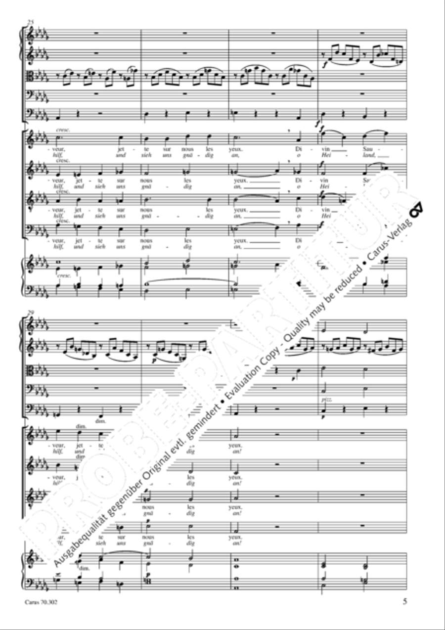 Cantique de Jean Racine (Lobgesang des Jean Racine) 4-Part scores gallery preview page 6