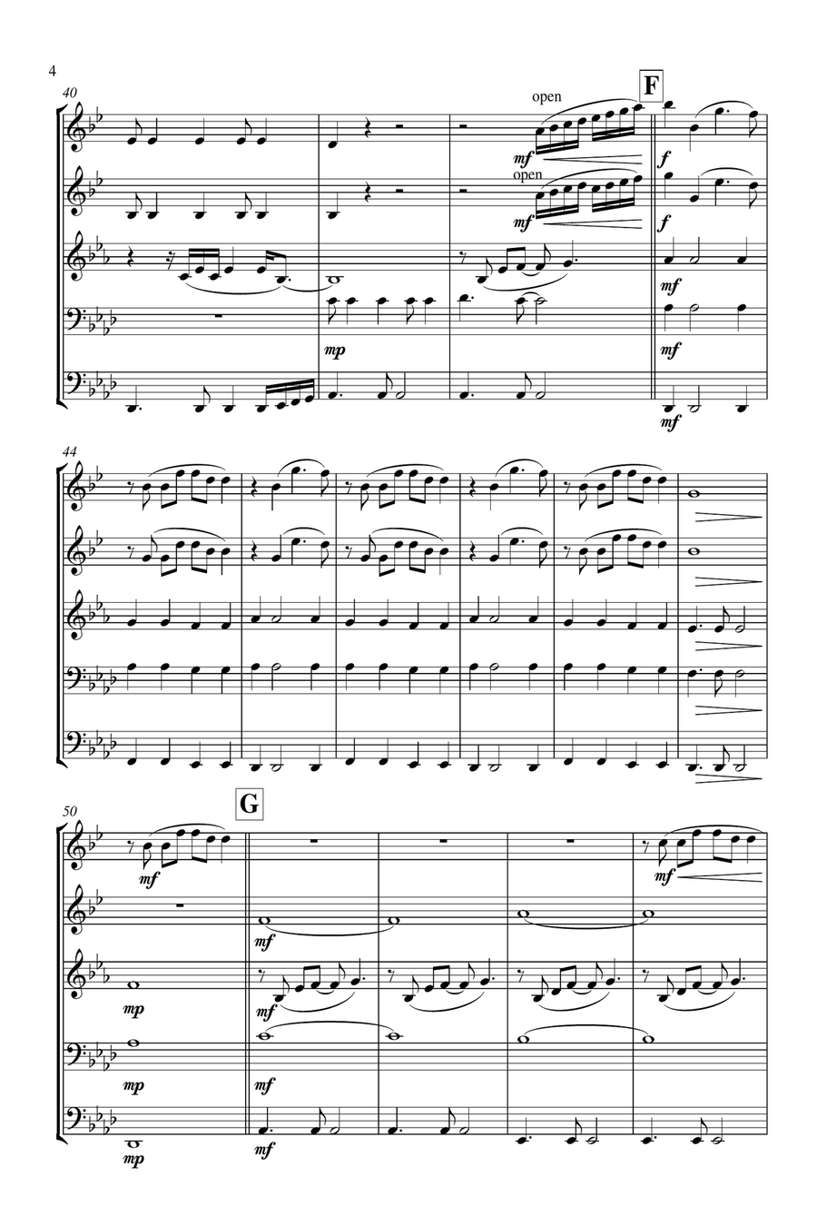 Yellow Brass Ensemble scores gallery preview page 5