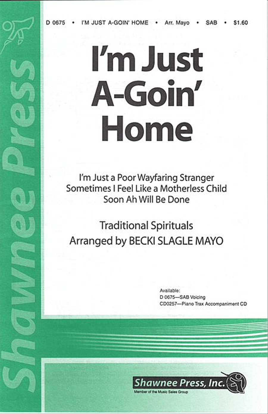I'm Just A-Goin' Home I'm Just A-Goin' Home 3-Part scores gallery preview page 1