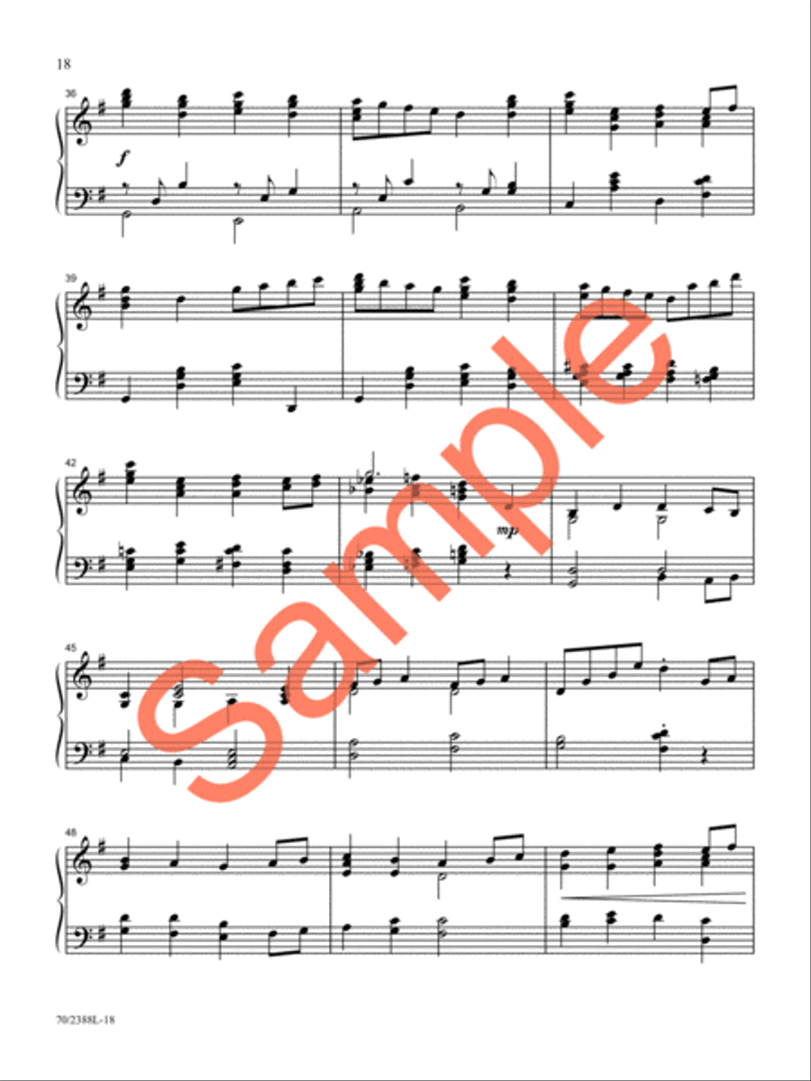 O God, Beyond All Praising Piano Solo scores gallery preview page 15