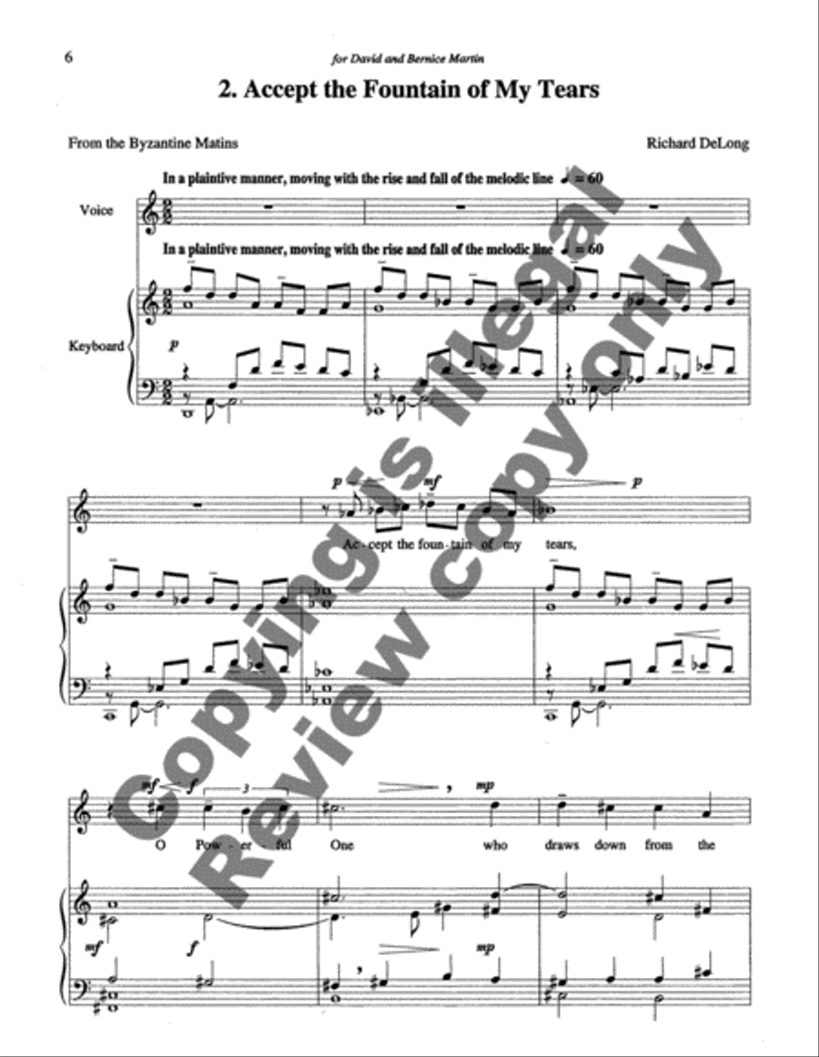 Five Sacred Songs Medium Voice scores gallery preview page 9