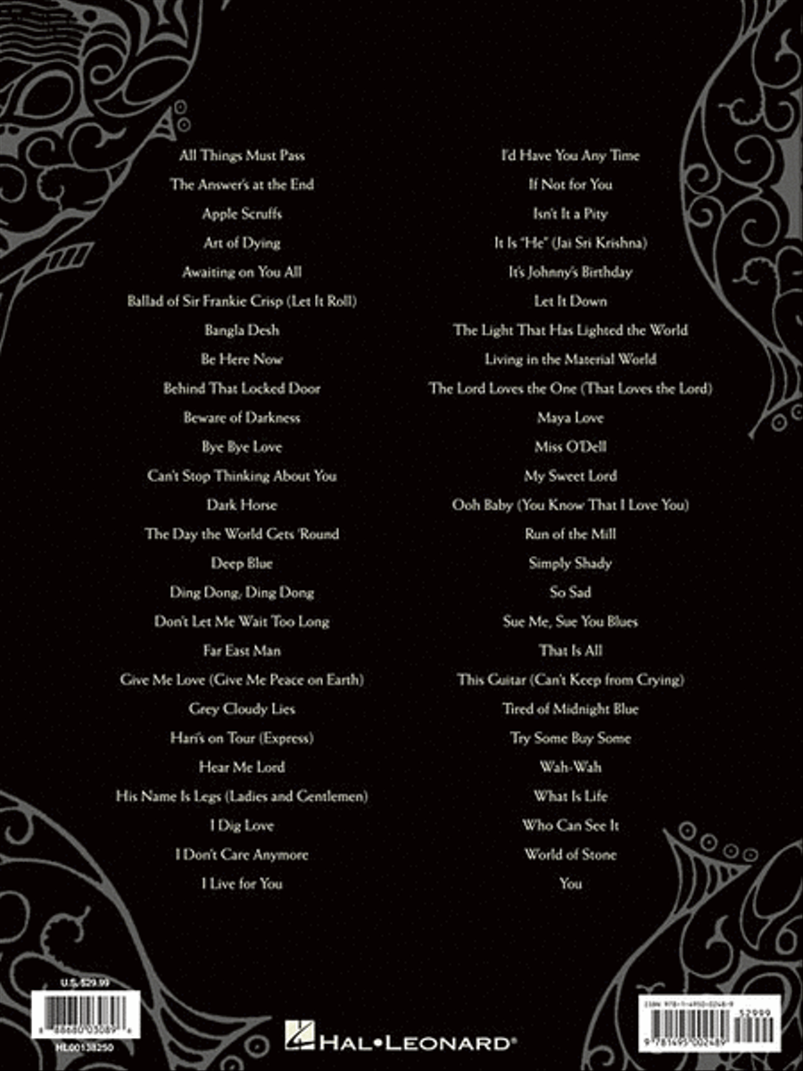 George Harrison – The Apple Years Piano, Vocal, Guitar scores gallery preview page 2