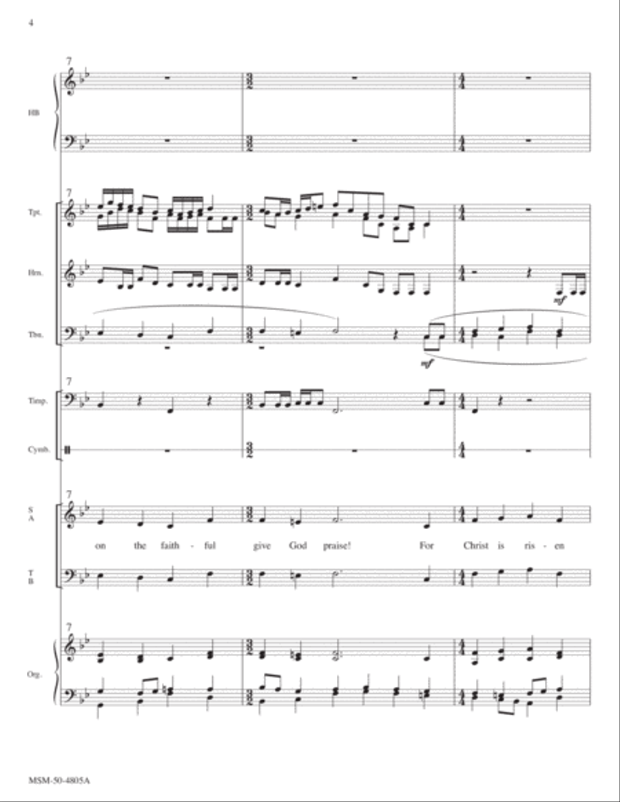 On Earth Has Dawned this Day of Days Choir scores gallery preview page 4