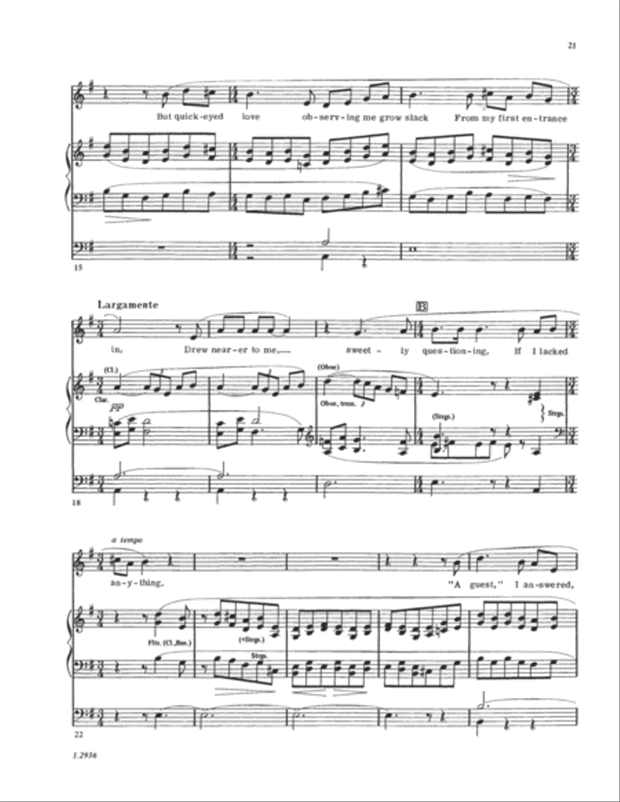 Five Mystical Songs Choir scores gallery preview page 7