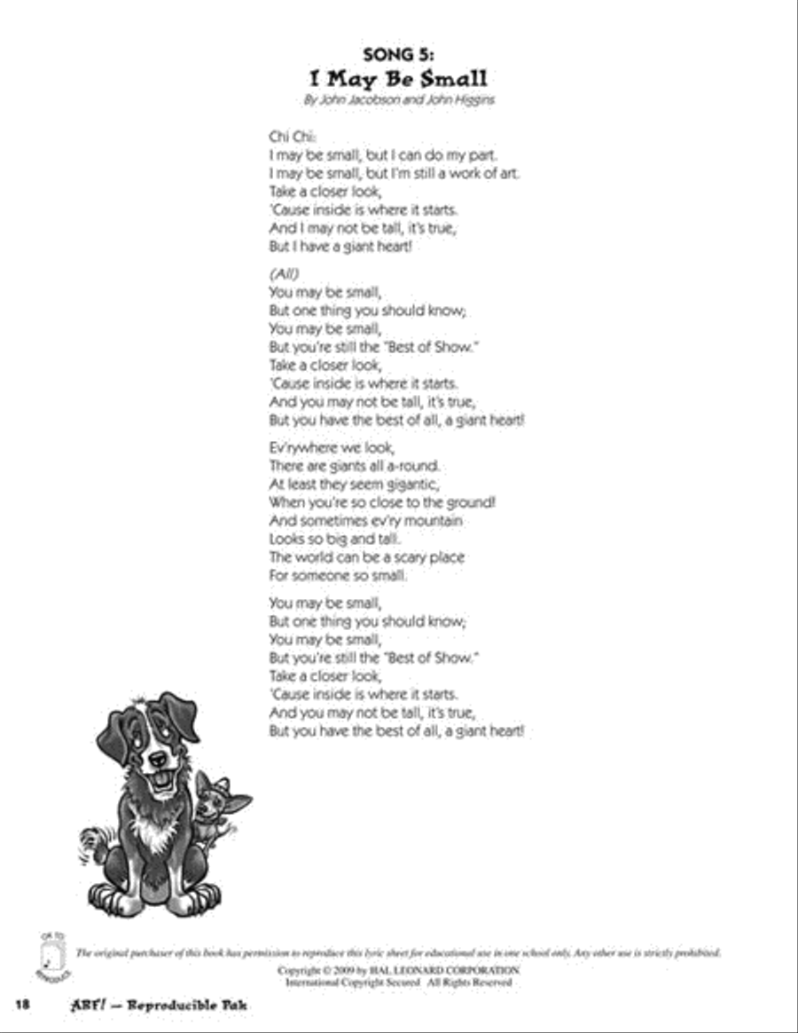 Arf! Arf! Choir scores gallery preview page 6