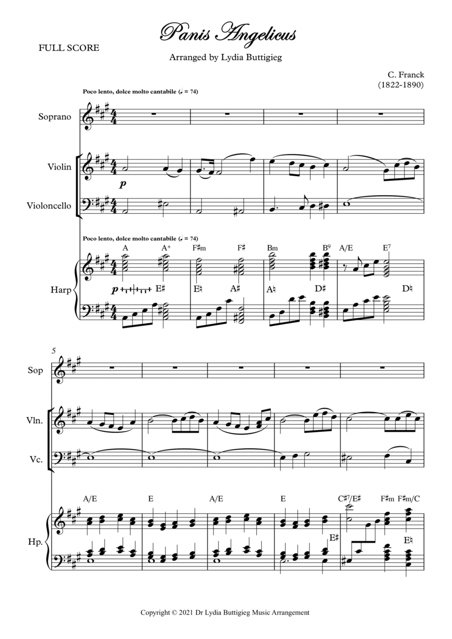 Panis Angelicus Small Ensemble scores gallery preview page 1