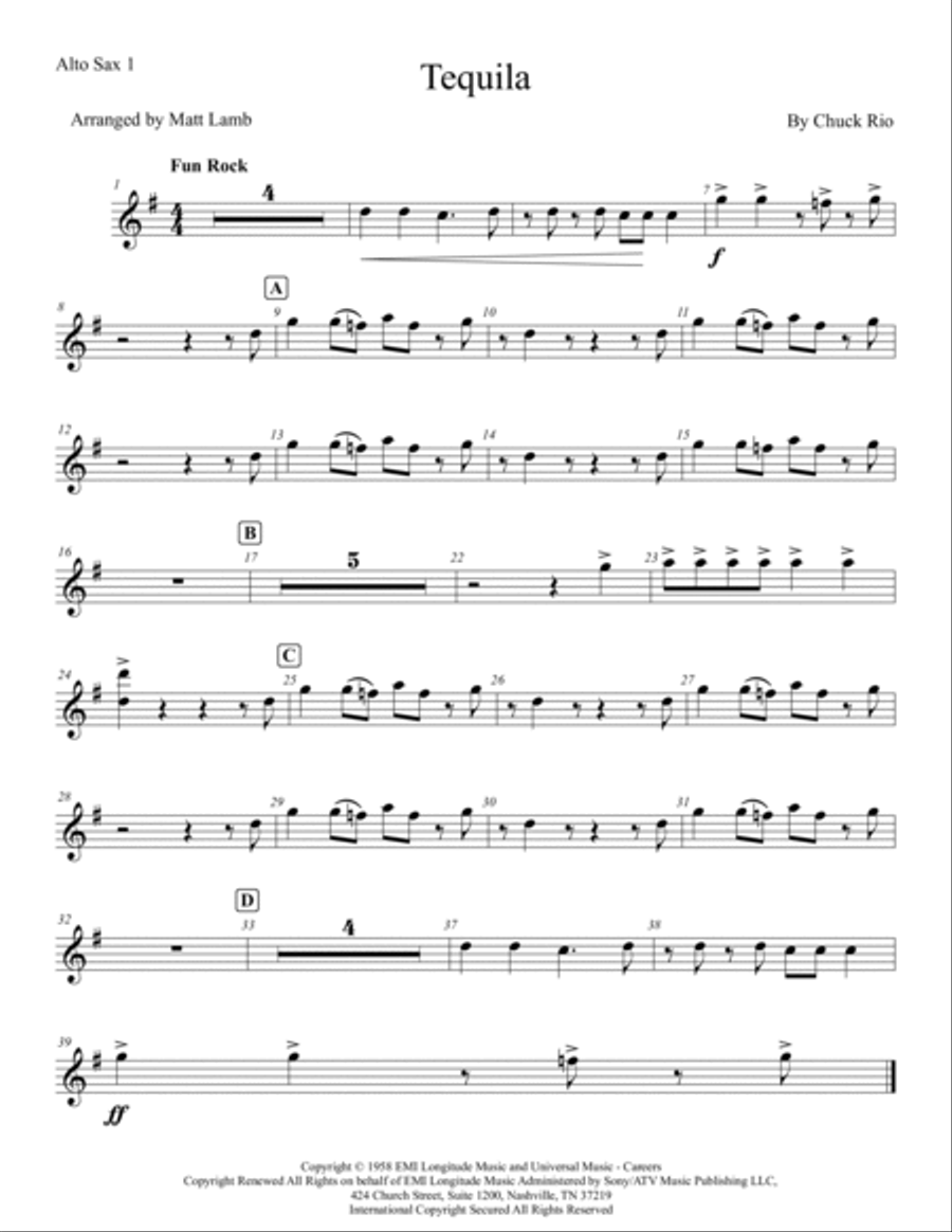 Tequila saxophone 2025