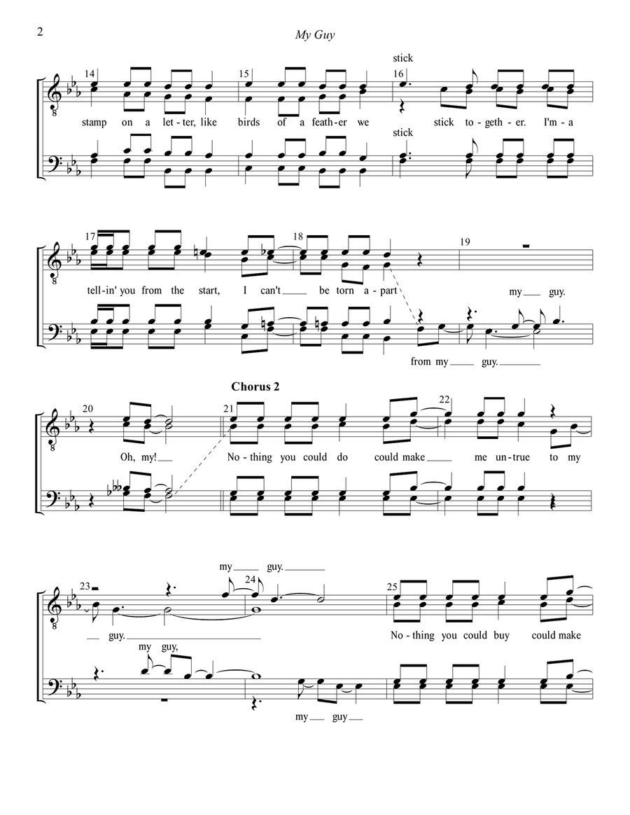 My Guy 4-Part scores gallery preview page 2