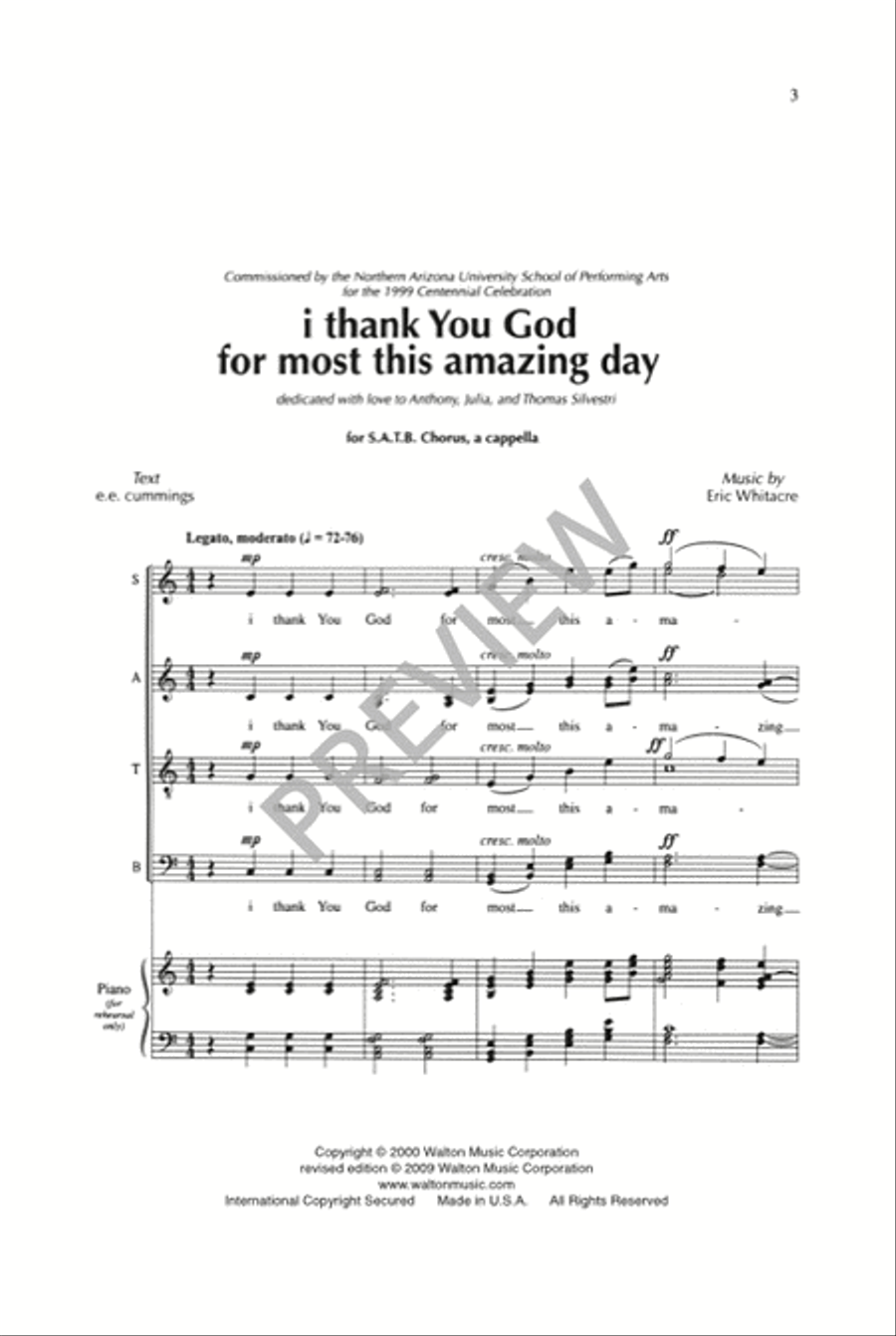 i thank You God for most this amazing day Divisi scores gallery preview page 2