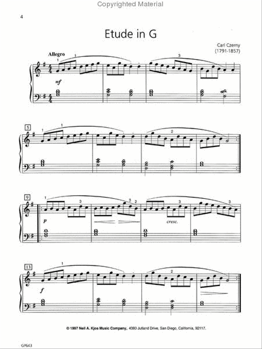 Piano Etudes Level 3