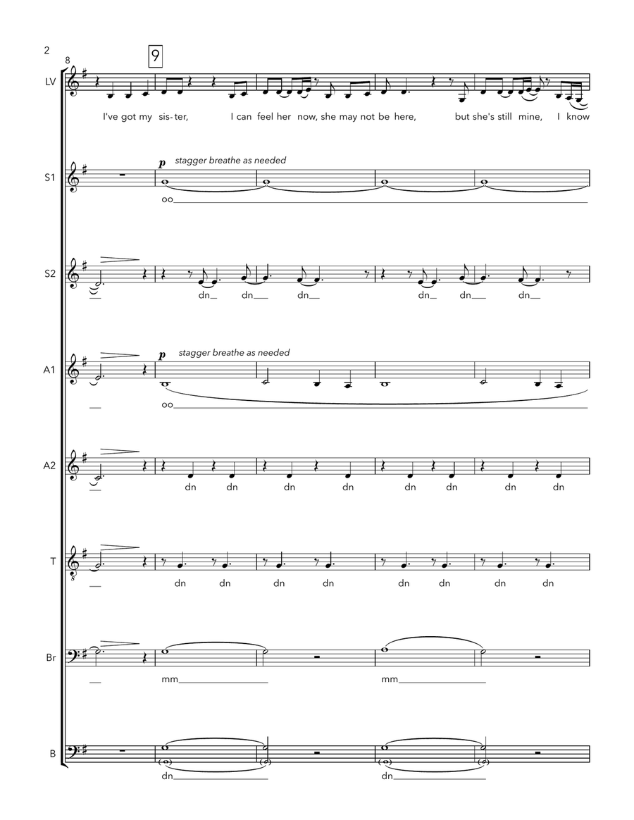 I'm Here A Cappella scores gallery preview page 2