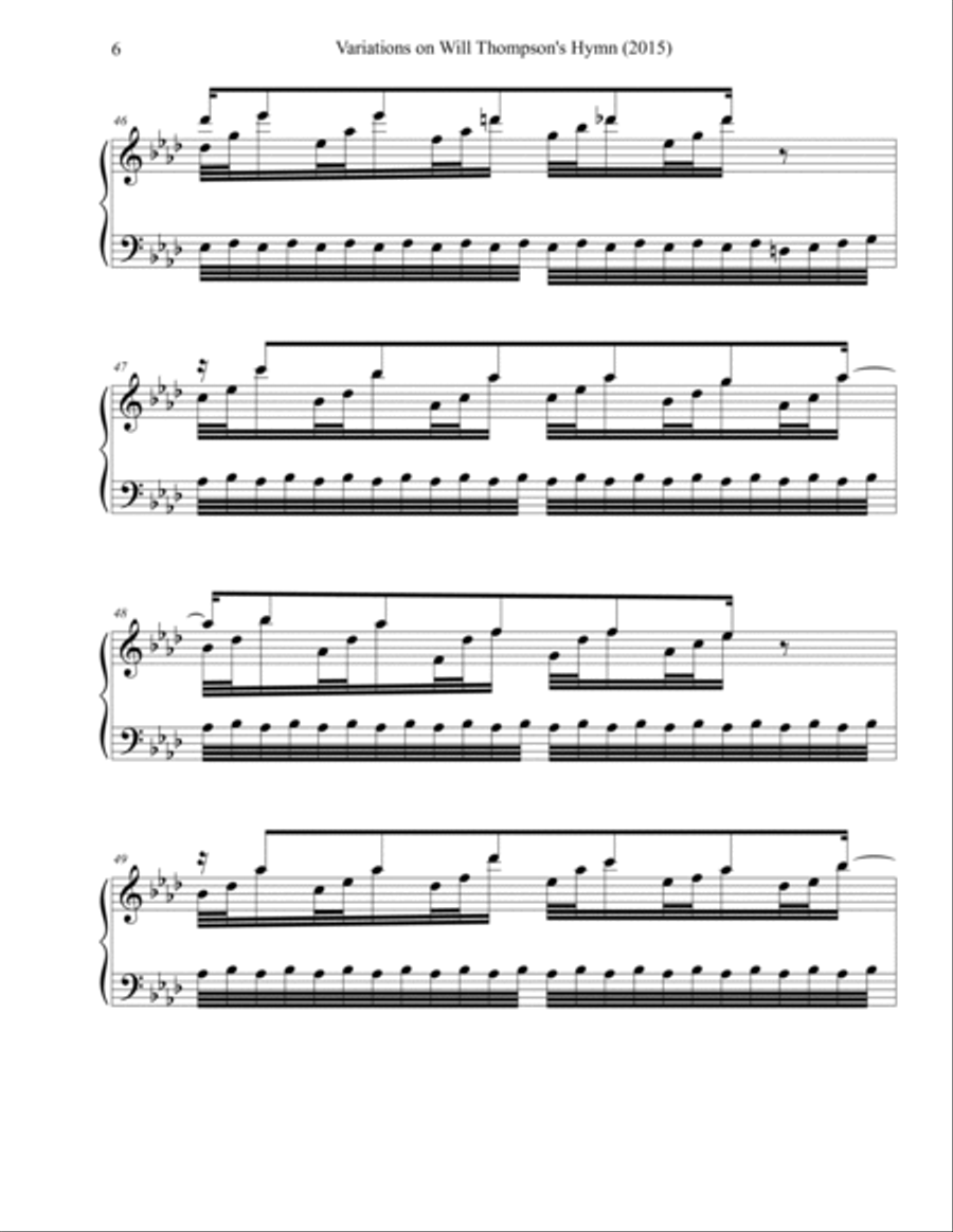 Variations on Will Lamartine Thompson's Hymn 
