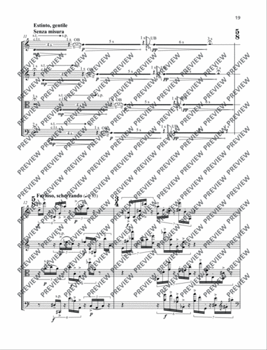 Elogio de la sombra String Quartet scores gallery preview page 20