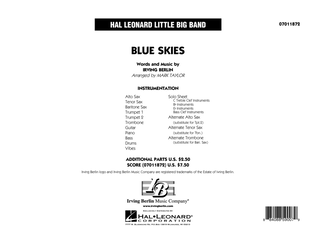 Blue Skies - Full Score