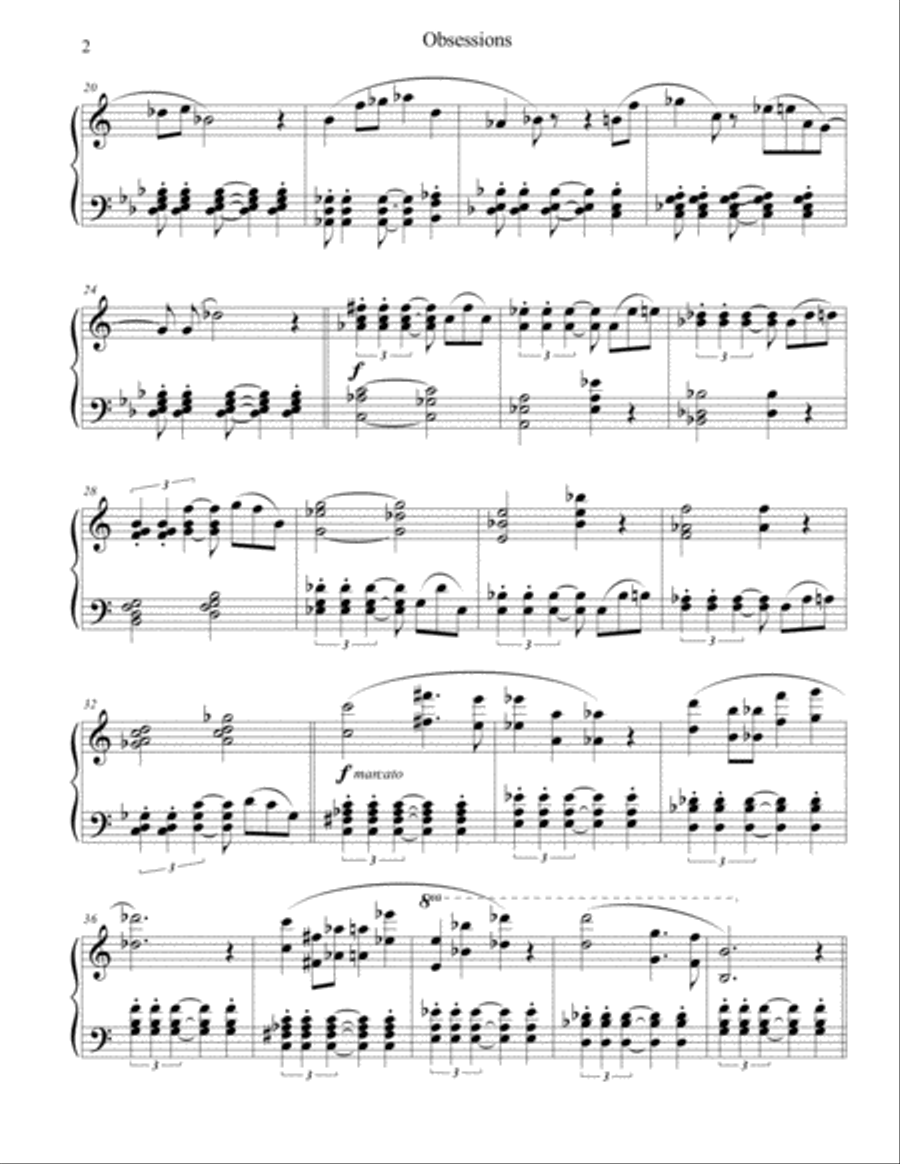 Obsessions Piano Method scores gallery preview page 2