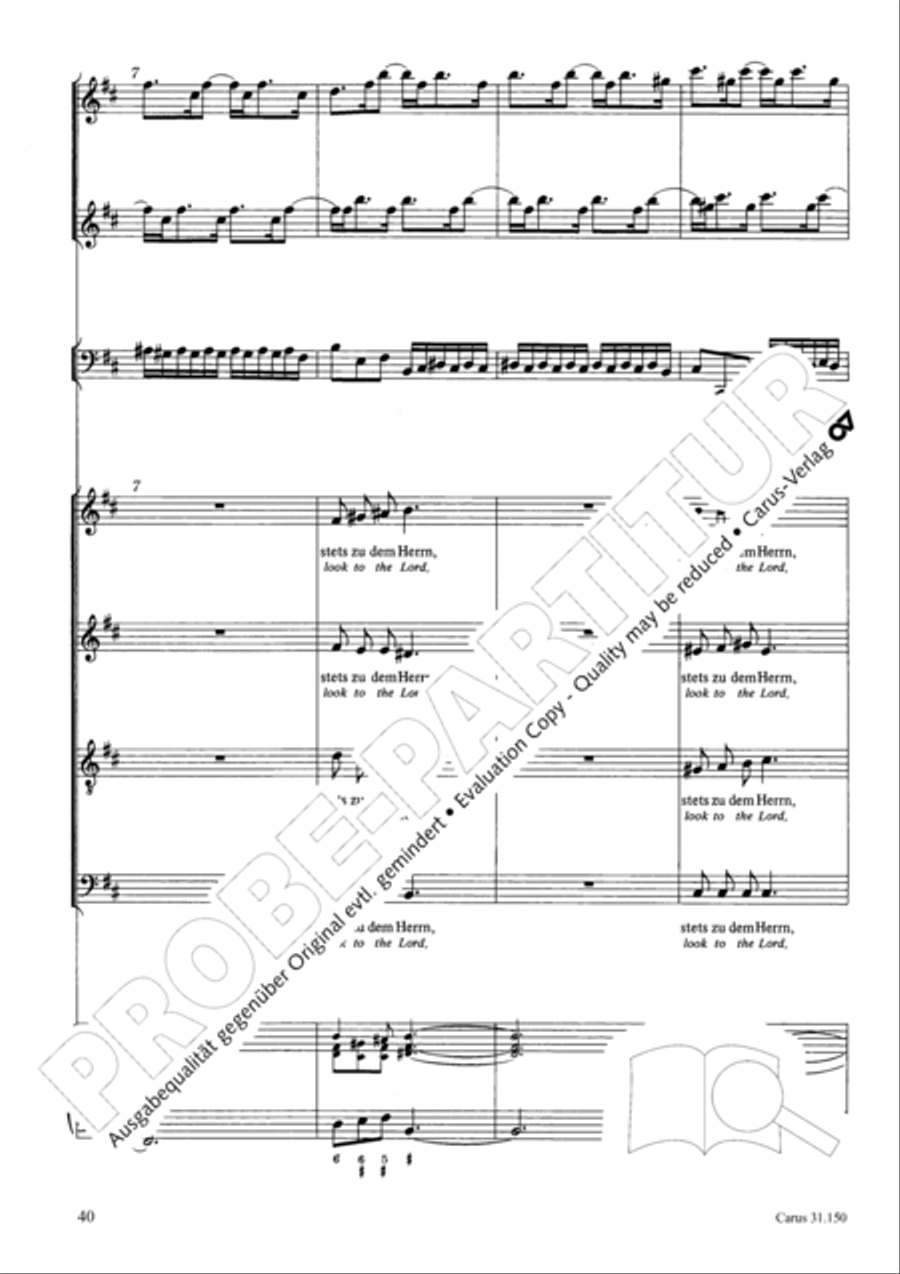 O my Lord, I long for thee (Nach dir, Herr, verlanget mich) 4-Part scores gallery preview page 43