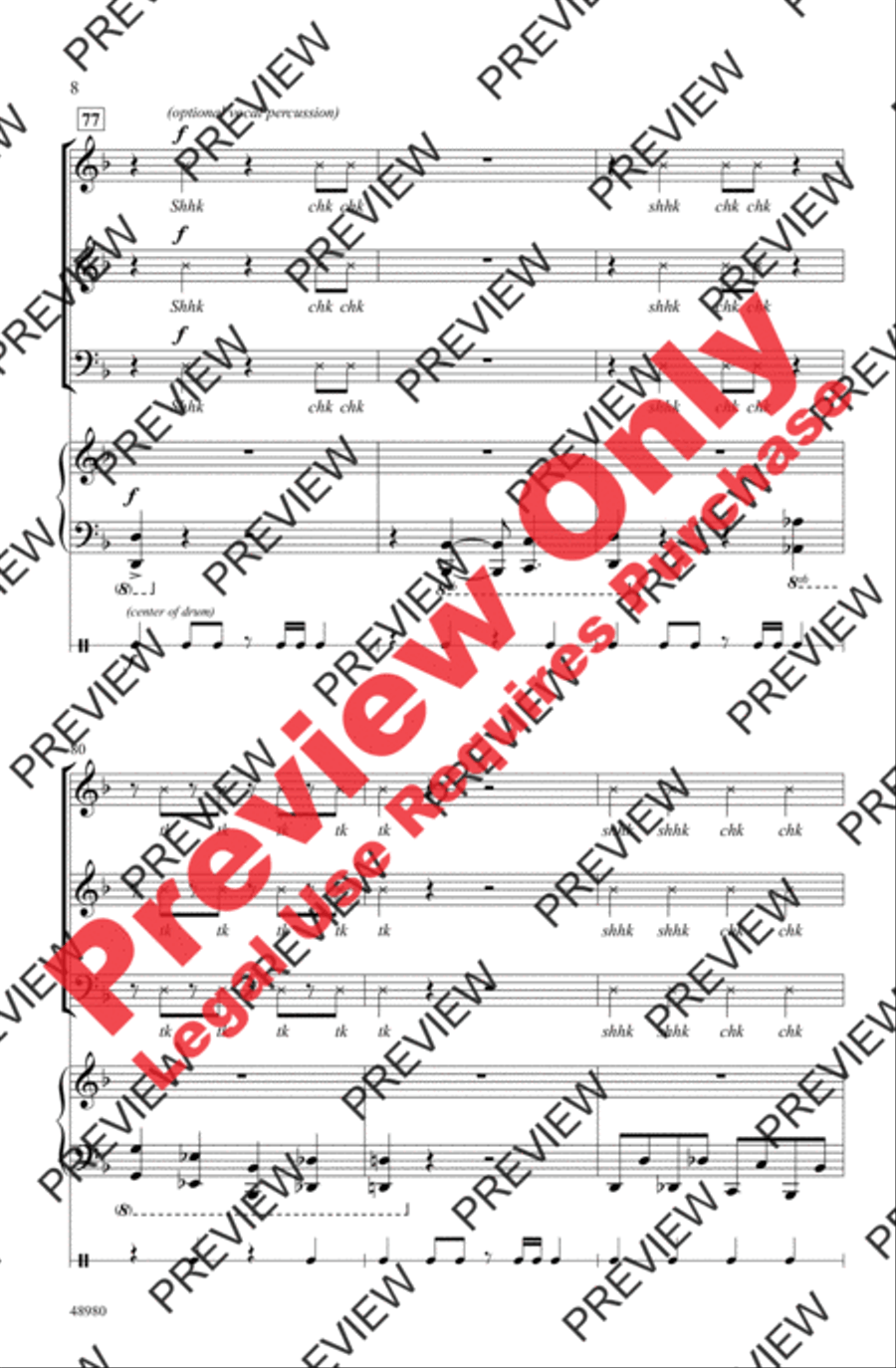 Bringers of Noise 3-Part scores gallery preview page 8