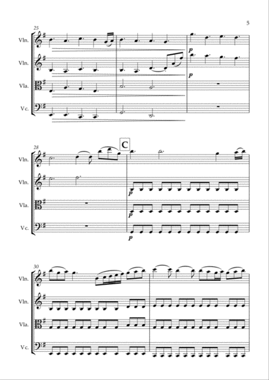 Perfect Perfect String Quartet scores gallery preview page 5