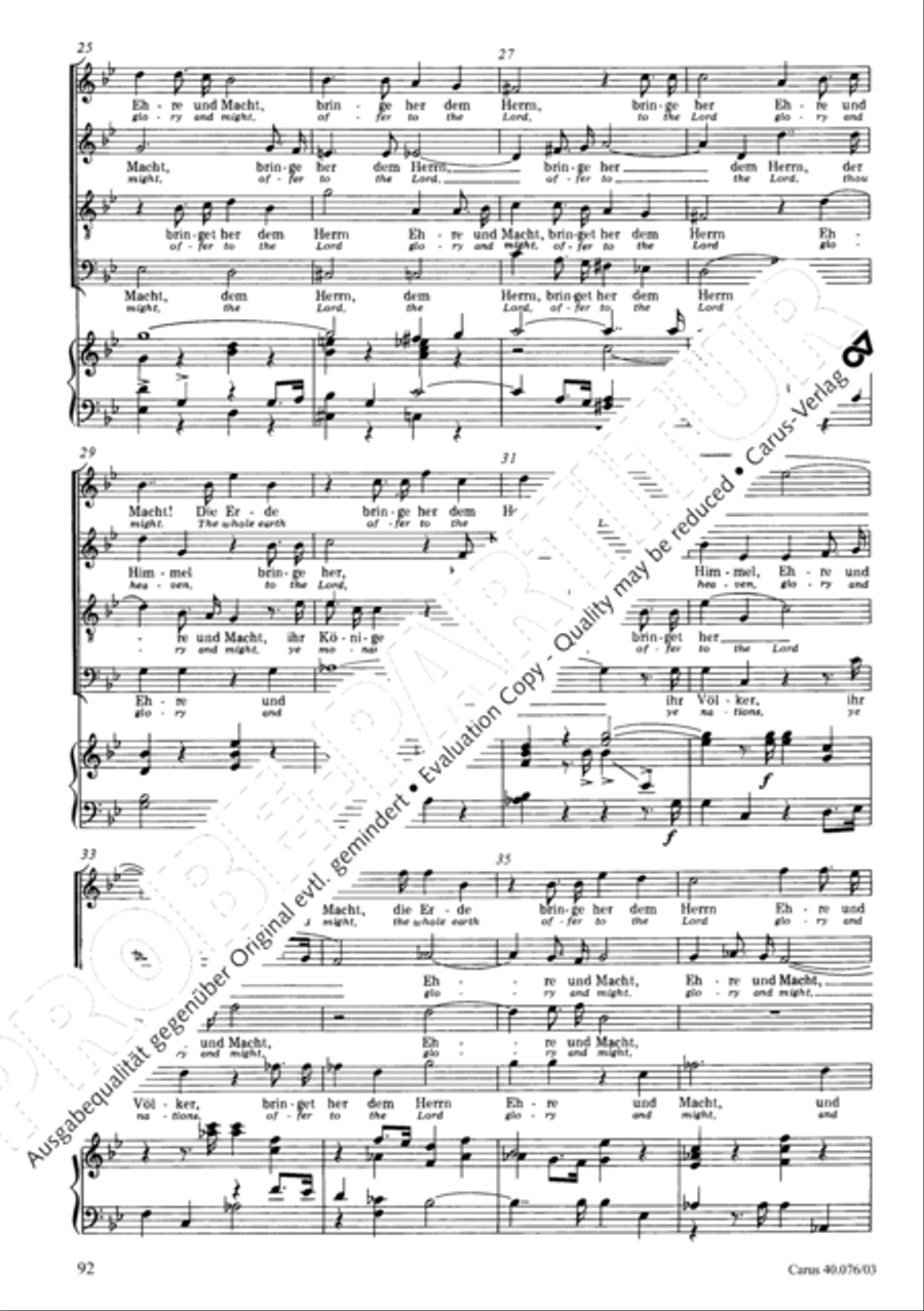Hymn of Praise, MWV A 18 SSAATB scores gallery preview page 93