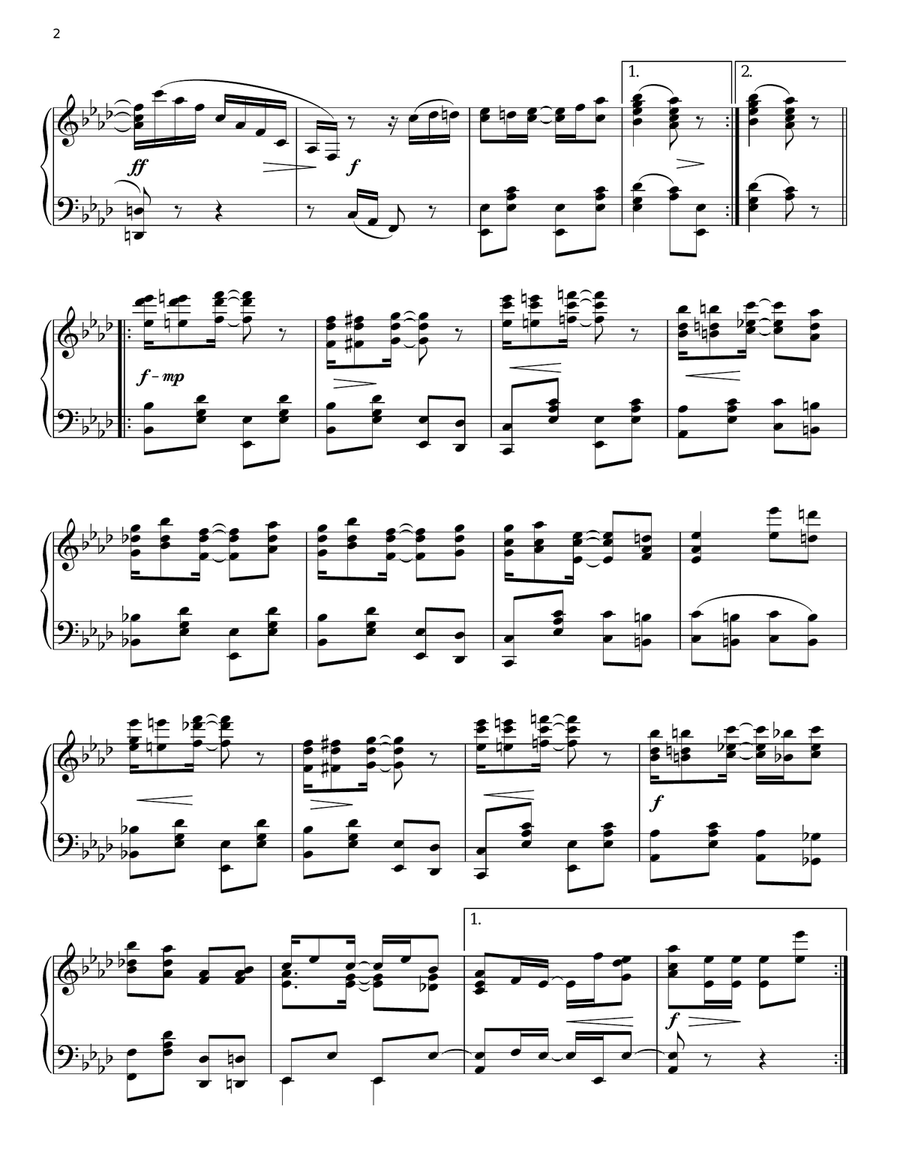Grace And Beauty Grace And Beauty Piano Solo scores gallery preview page 2