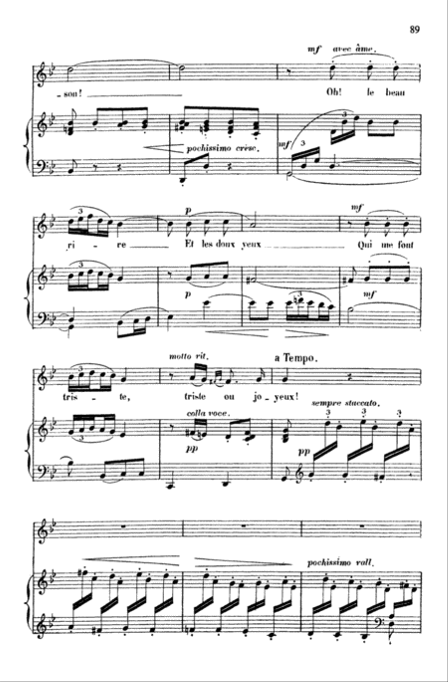 Massenet: Songs, Volume I, High Voice (French) High Voice scores gallery preview page 2
