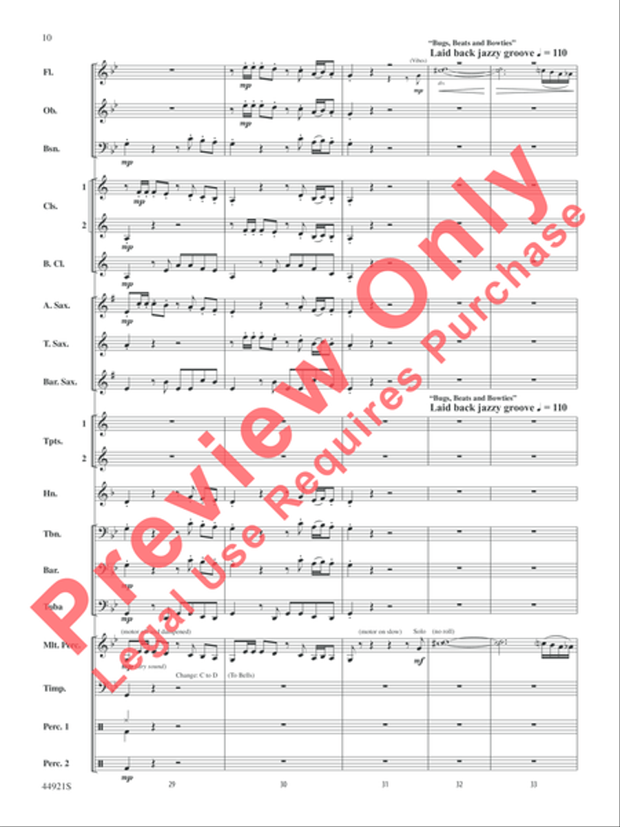 The Man from U.N.C.L.E. (from the Original Motion Picture Soundtrack) Concert Band scores gallery preview page 11