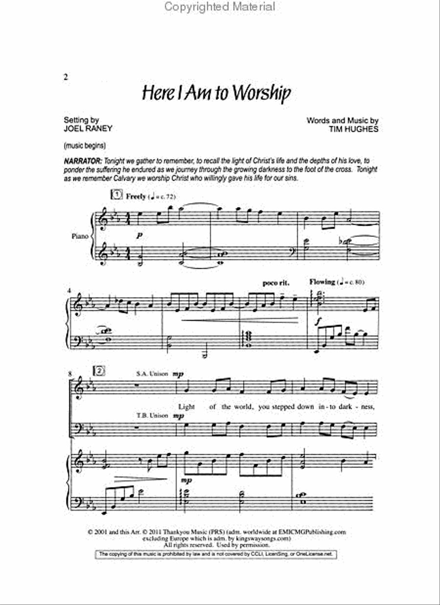 We Remember Calvary Choir scores gallery preview page 2