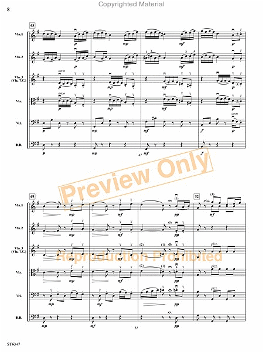 Minuetto String Orchestra scores gallery preview page 21