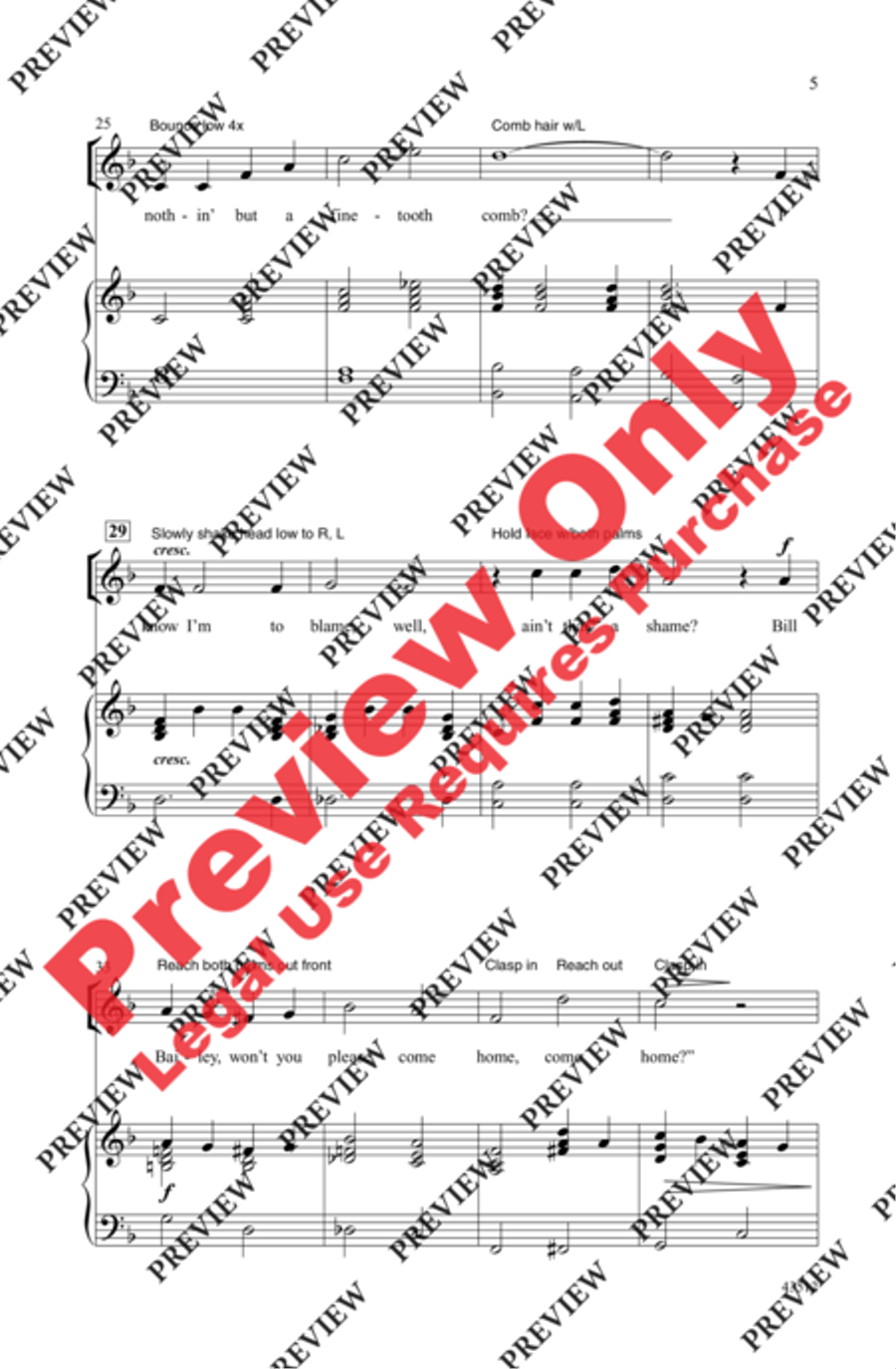 Bill Bailey 2-Part scores gallery preview page 4