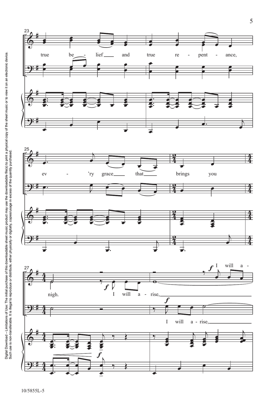 Come, Ye Sinners Come, Ye Sinners 4-Part scores gallery preview page 5