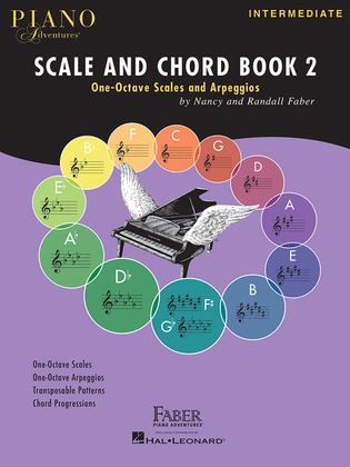 Book cover for Piano Adventures Scale and Chord Book 2