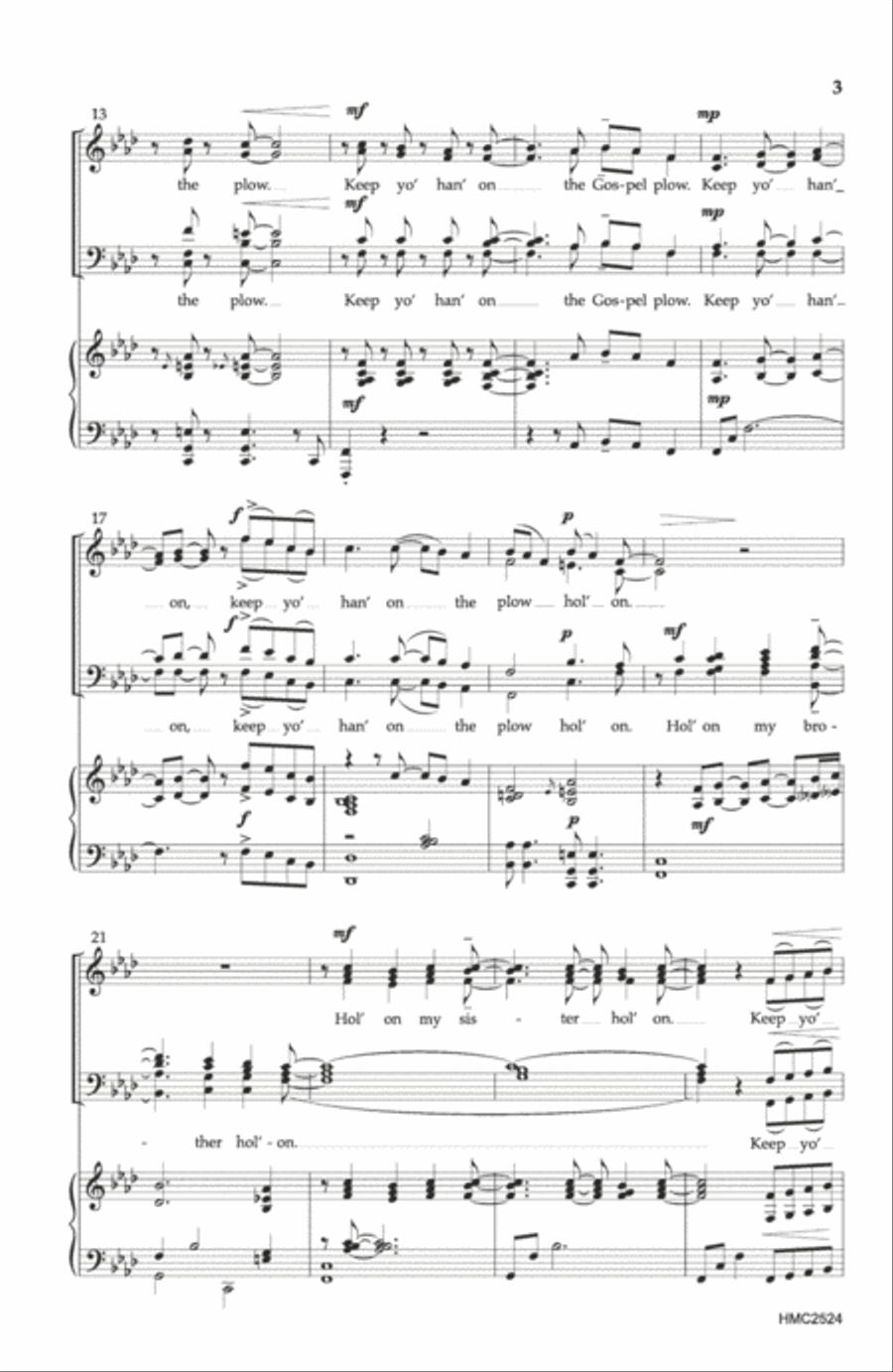 Hold On! Hold On! 4-Part scores gallery preview page 2
