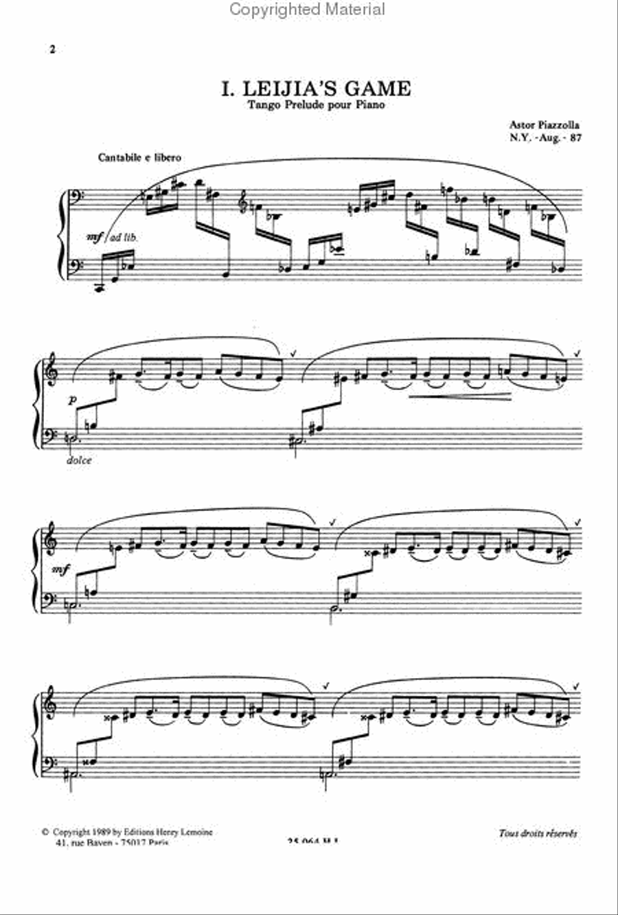 Preludes (3) Preludes (3) Piano Solo scores gallery preview page 2