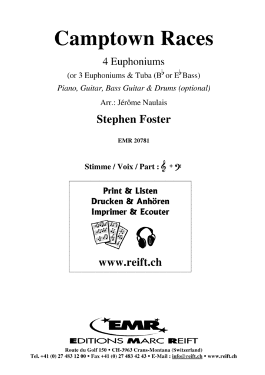 Camptown Races Camptown Races Euphonium Quartet scores gallery preview page 2