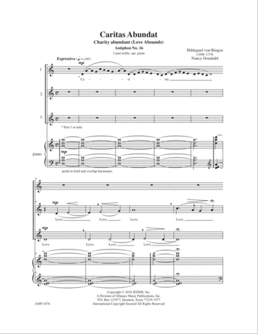 Caritas Abundat 3-Part scores gallery preview page 2