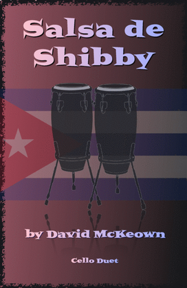 Book cover for Salsa de Shibby, for Cello Duet