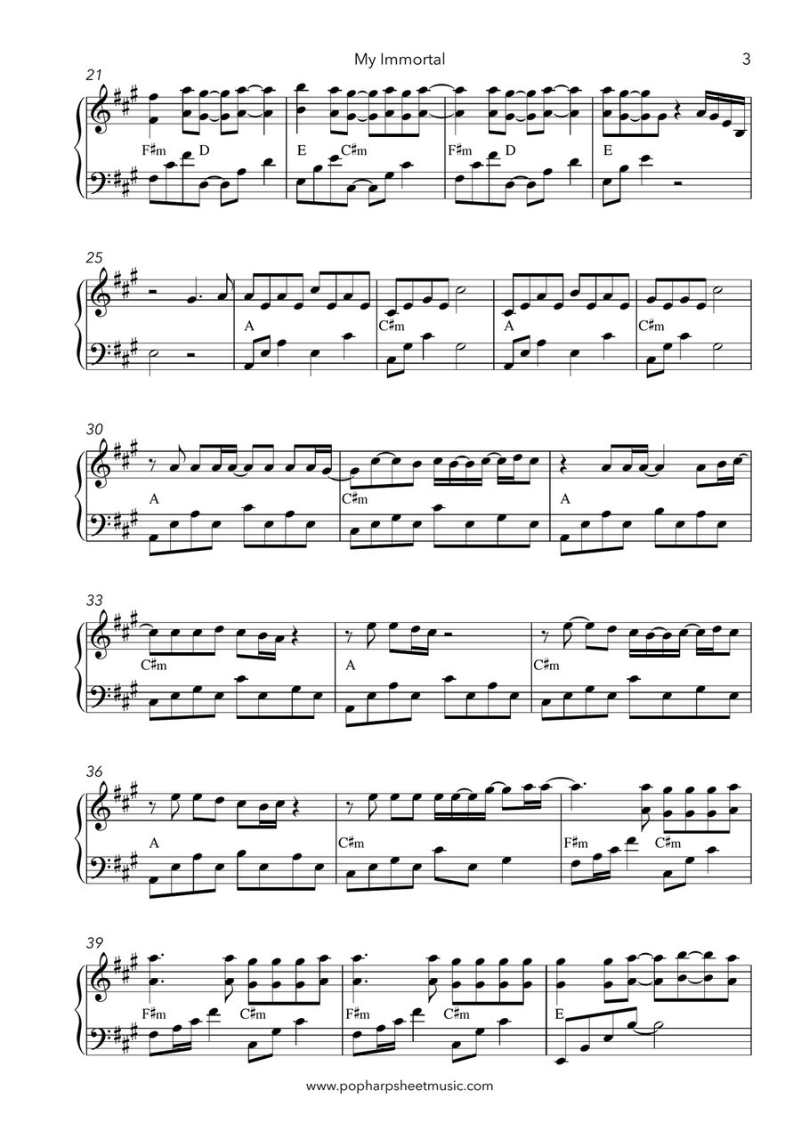 My Immortal Harp scores gallery preview page 3
