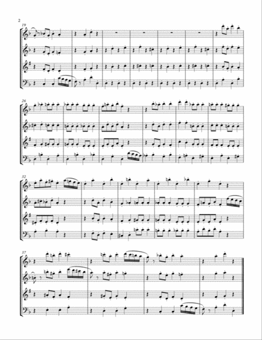Dance of the Sugar Plum Fairies from the Nutcracker (Wind Quartet) Woodwind Quartet scores gallery preview page 2