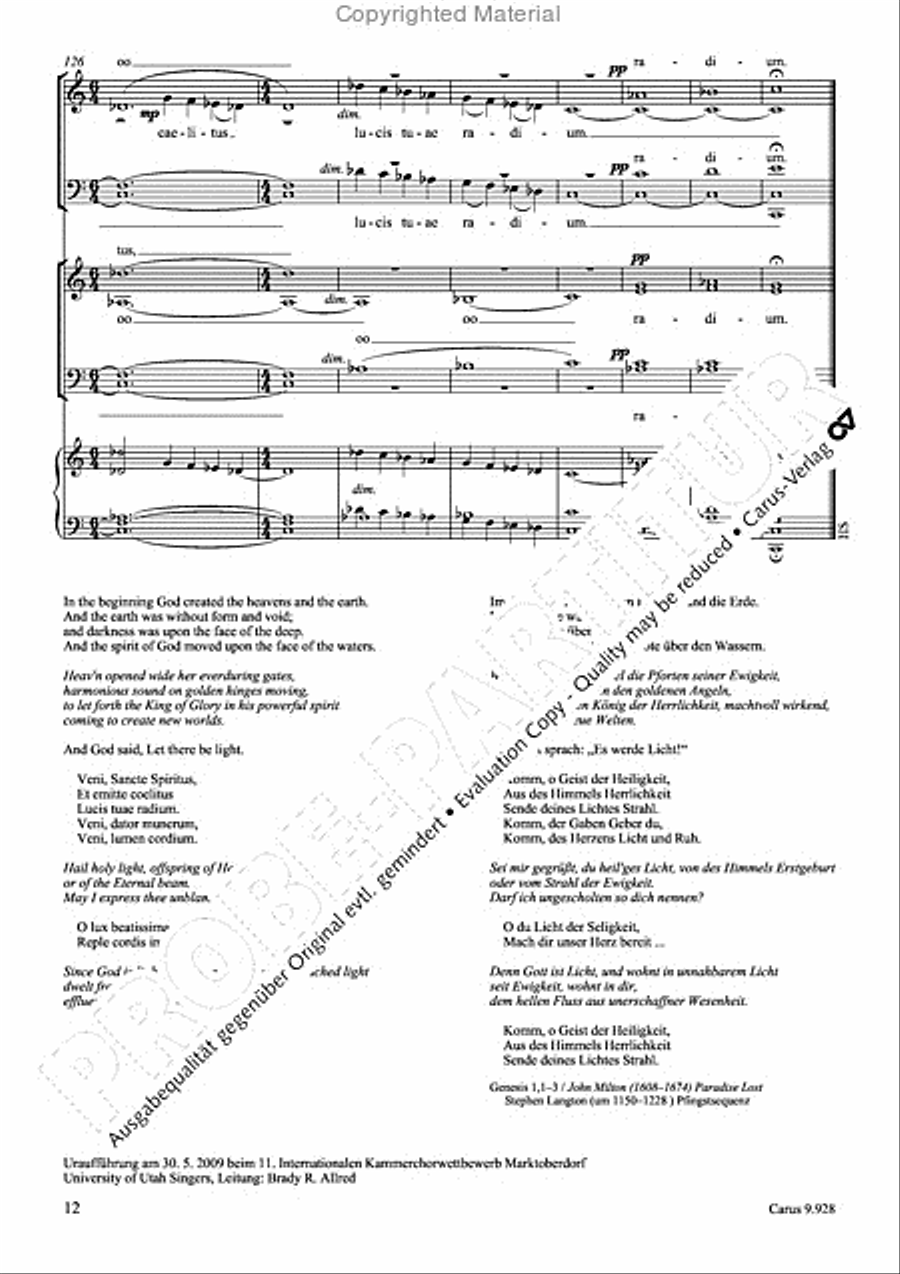 Hail Holy Light 4-Part scores gallery preview page 13