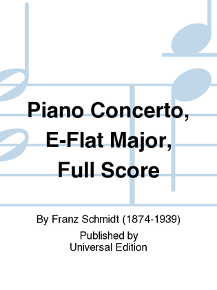 Piano Concerto, E-Flat Major, Full Score