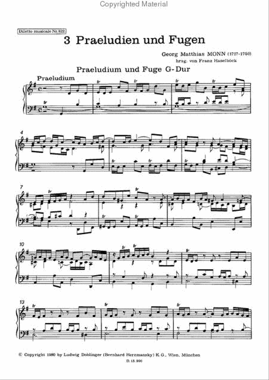3 Praludien und Fugen Piano scores gallery preview page 2