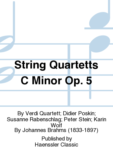 String Quartetts C Minor Op. 5