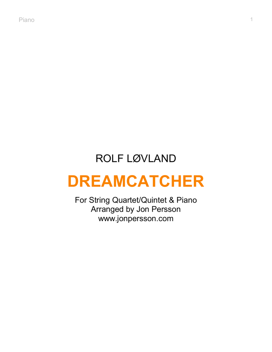 Dreamcatcher Small Ensemble scores gallery preview page 1