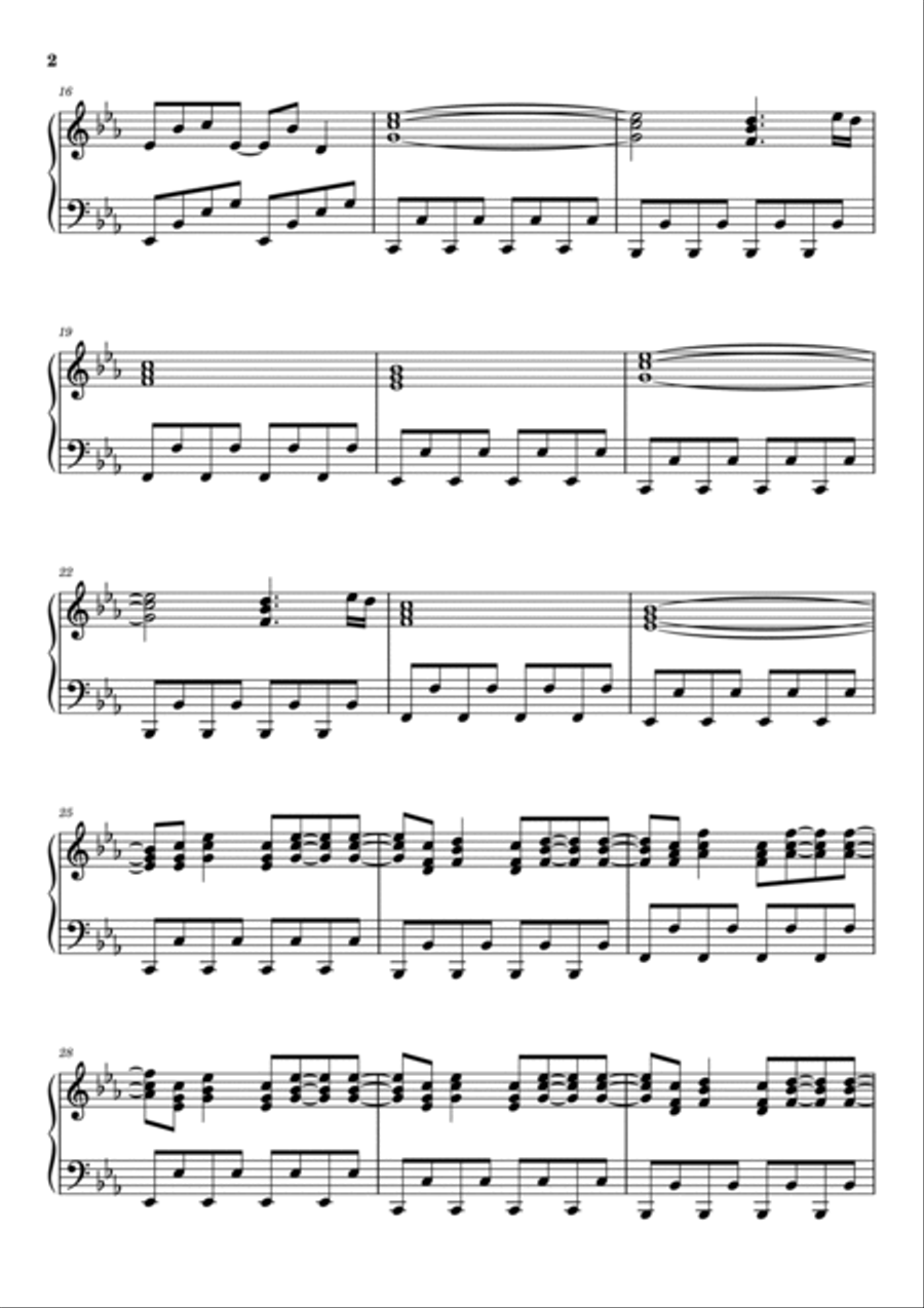 Smalltown Boy Piano Solo scores gallery preview page 2
