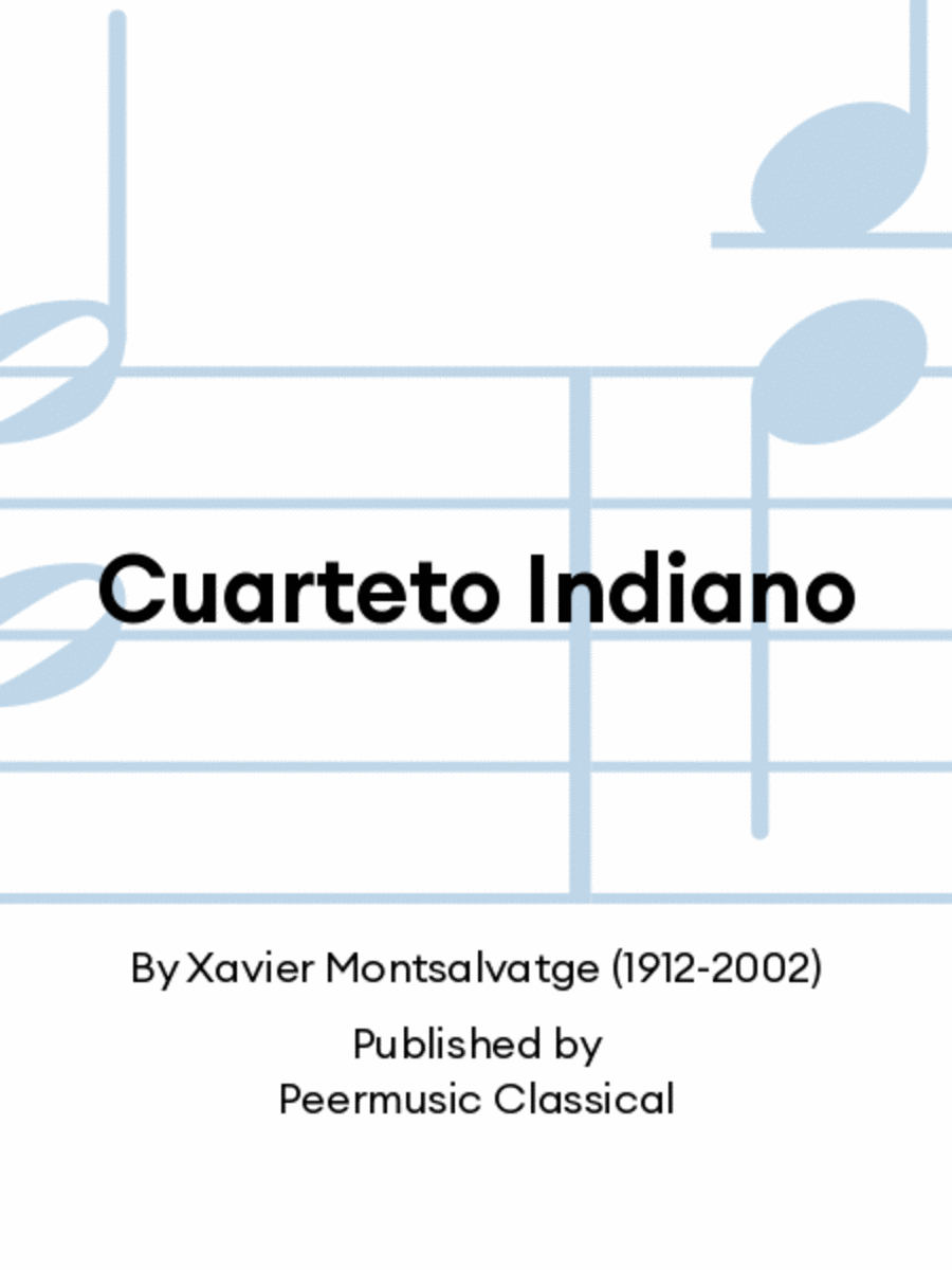 Cuarteto Indiano Chamber Music scores gallery preview page 1